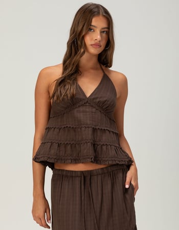 PATRONS OF PEACE Hagen Womens Halter Top Primary Image