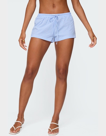EDIKTED Lira Gingham Shorts Primary Image