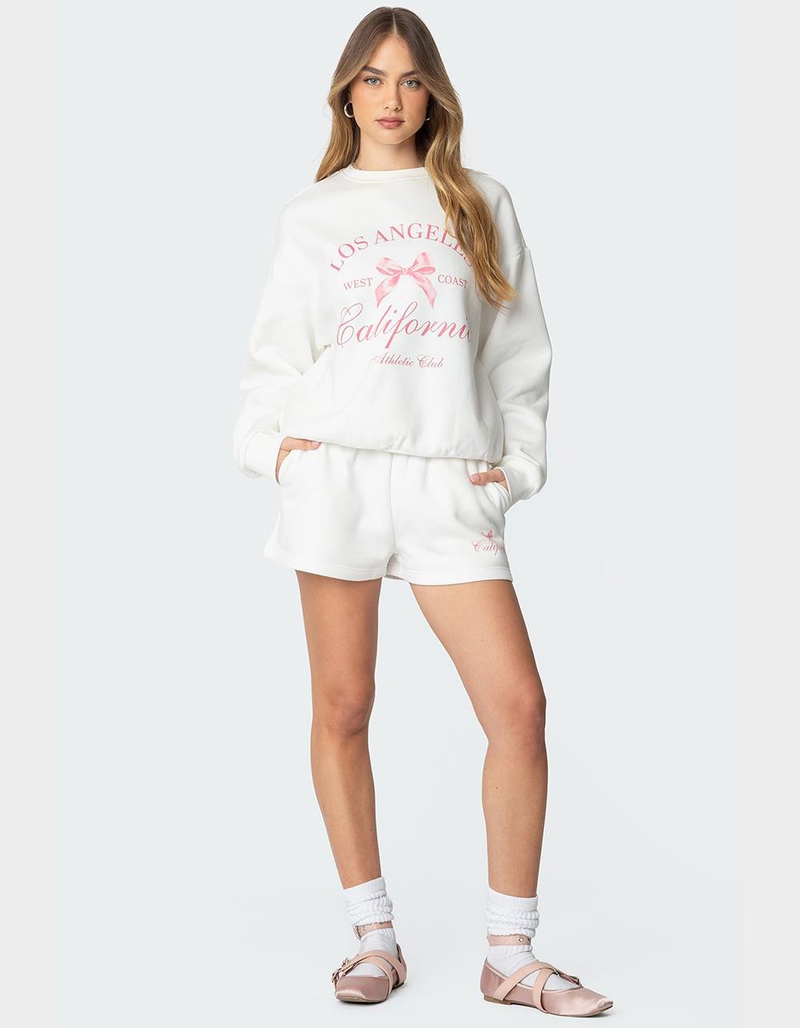 EDIKTED Cali Bow Sweatshirt image number 1