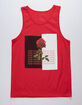 BLUE CROWN No More Love Red Mens Tank Top image number 1