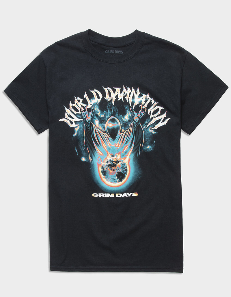 GRIM DAYS Whole World Mens Tee image number 0