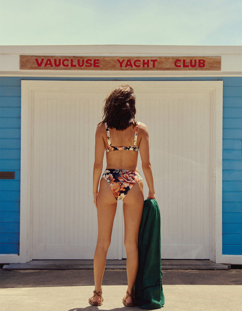 POOLSIDE PARADISO Panama High Cut Band Bikini Bottoms image number 4