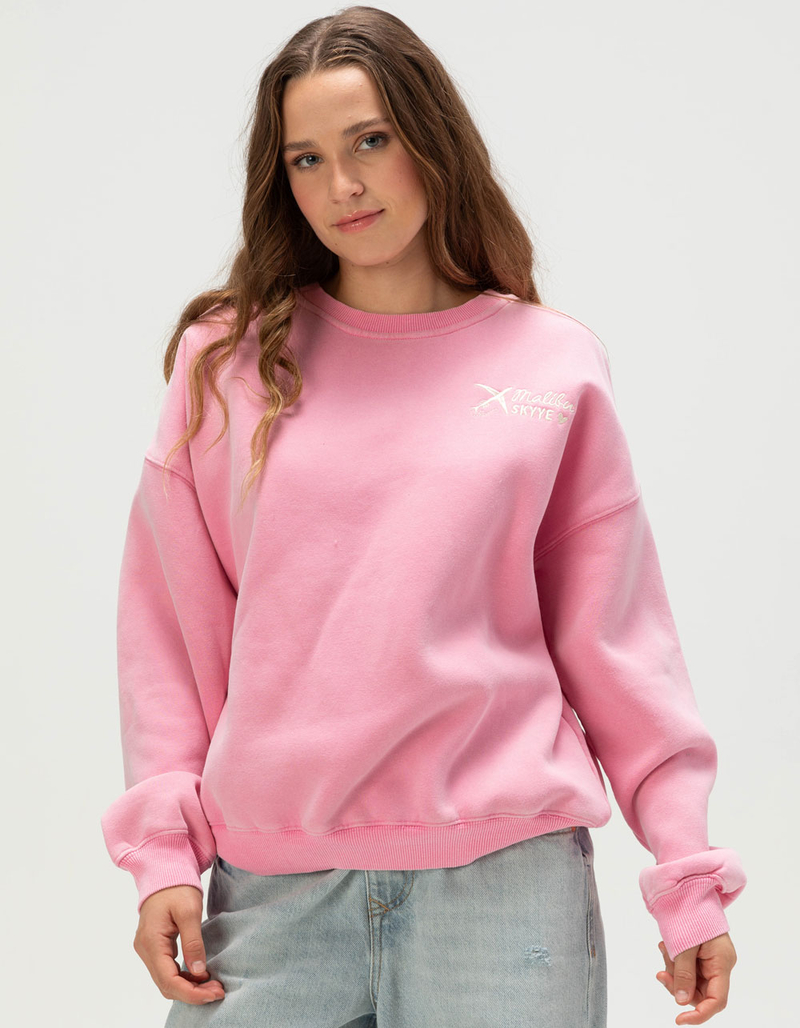 MALIBU SKYYE Go Where You Feel Alive Embroidered Womens Crewneck Sweatshirt image number 1