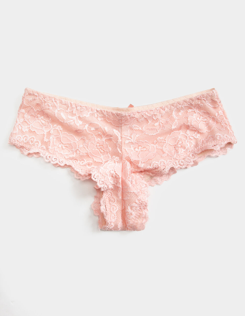 FULL TILT All Over Lace Dusty Pink Cheeky Panty image number 1