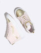 VANS Metallic Toe Sk8-Hi Zip Heavenly Pink & Gold Girls Shoes image number 3