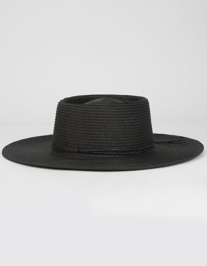 Straw Womens Boater Hat image number 0