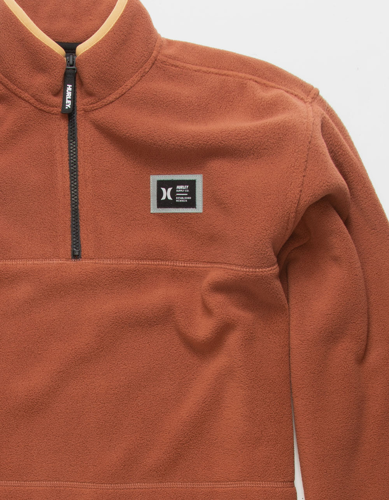 HURLEY Mesa Windchill 1/4 Zip Mens Fleece Jacket image number 2
