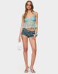 EDIKTED Sheer Sequin Babydoll Tank Top image number 5