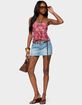 EDIKTED Solana Floral Cut Out Halter Top image number 5