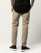 CHARLES AND A HALF Dark Khaki Mens Chino Jogger Pants image number 4