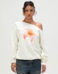 RSQ Womens Off The Shoulder Lily Sweatshirt image number 1
