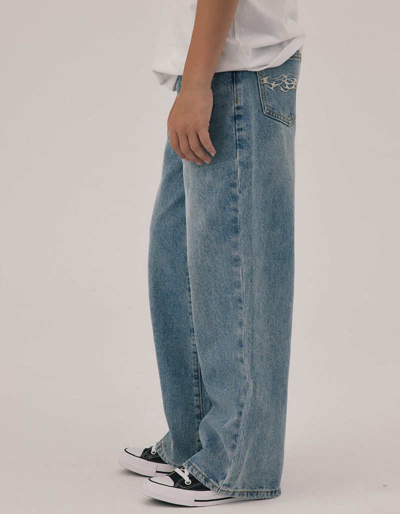 RSQ Boys Extra Baggy Embroidered Jeans image number 3