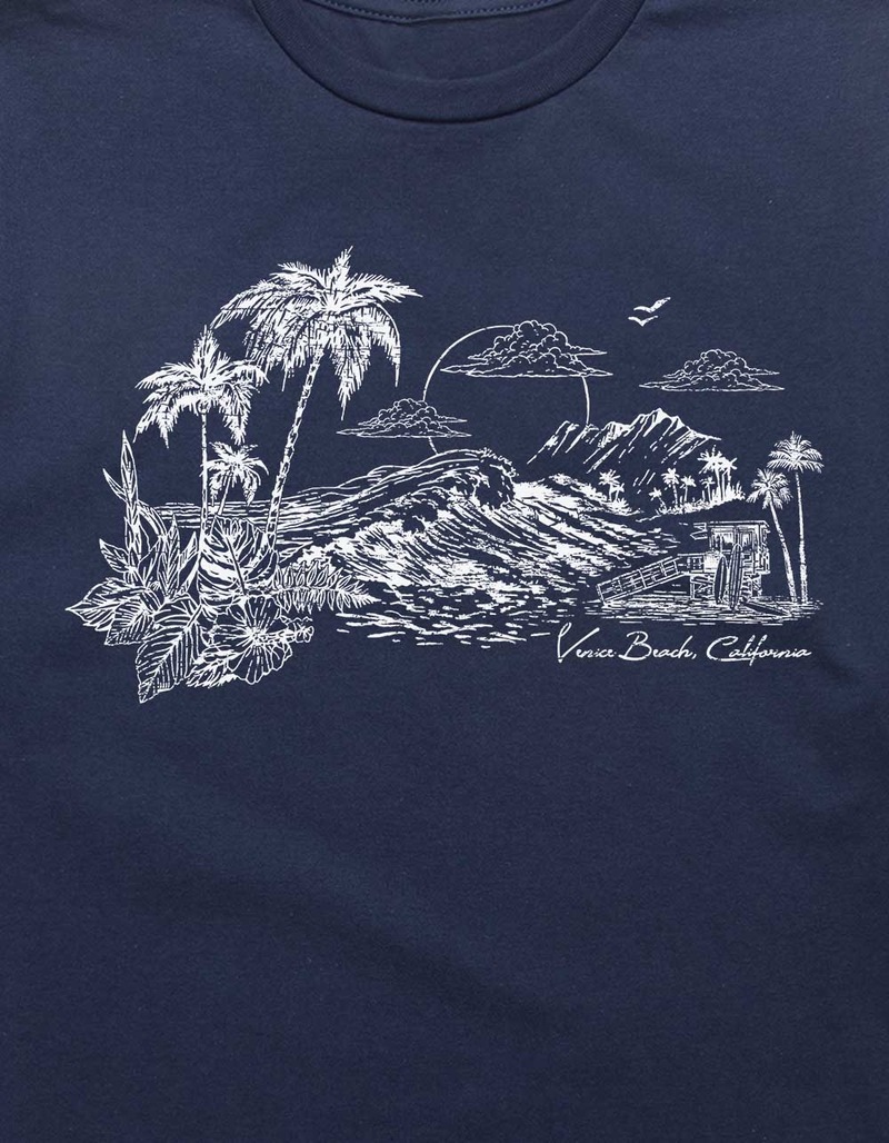 VENICE BEACH Sunset Distressed Unisex Tee image number 1