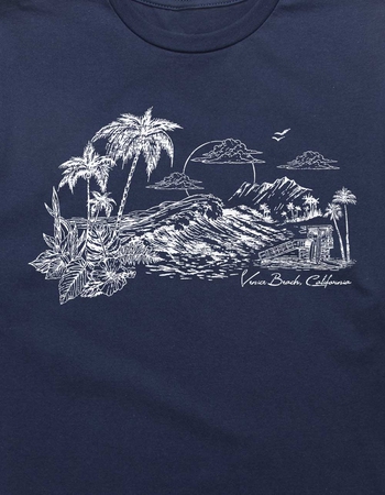 VENICE BEACH Sunset Distressed Unisex Tee Alternative Image