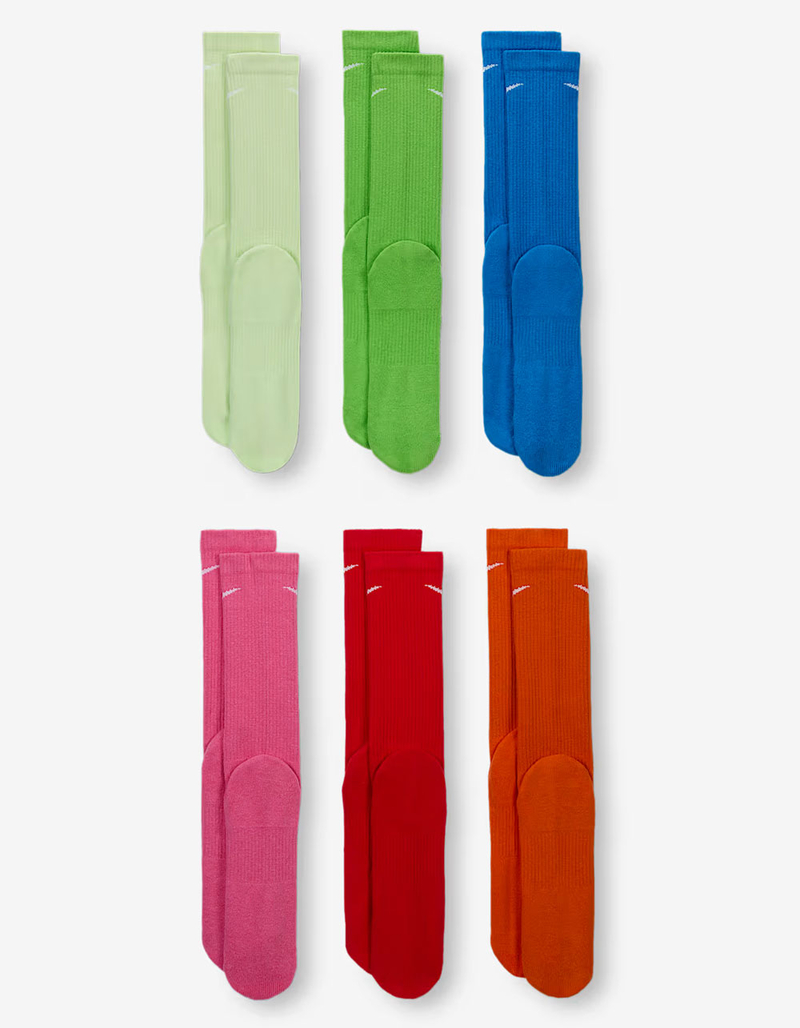 NIKE Everyday Plus 6 Pack Cushioned Crew Socks image number 2