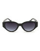 Basic Oval Black Sunglasses image number 2
