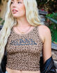 VON DUTCH Leopard Print Womens V-Neck Tank Top image number 6