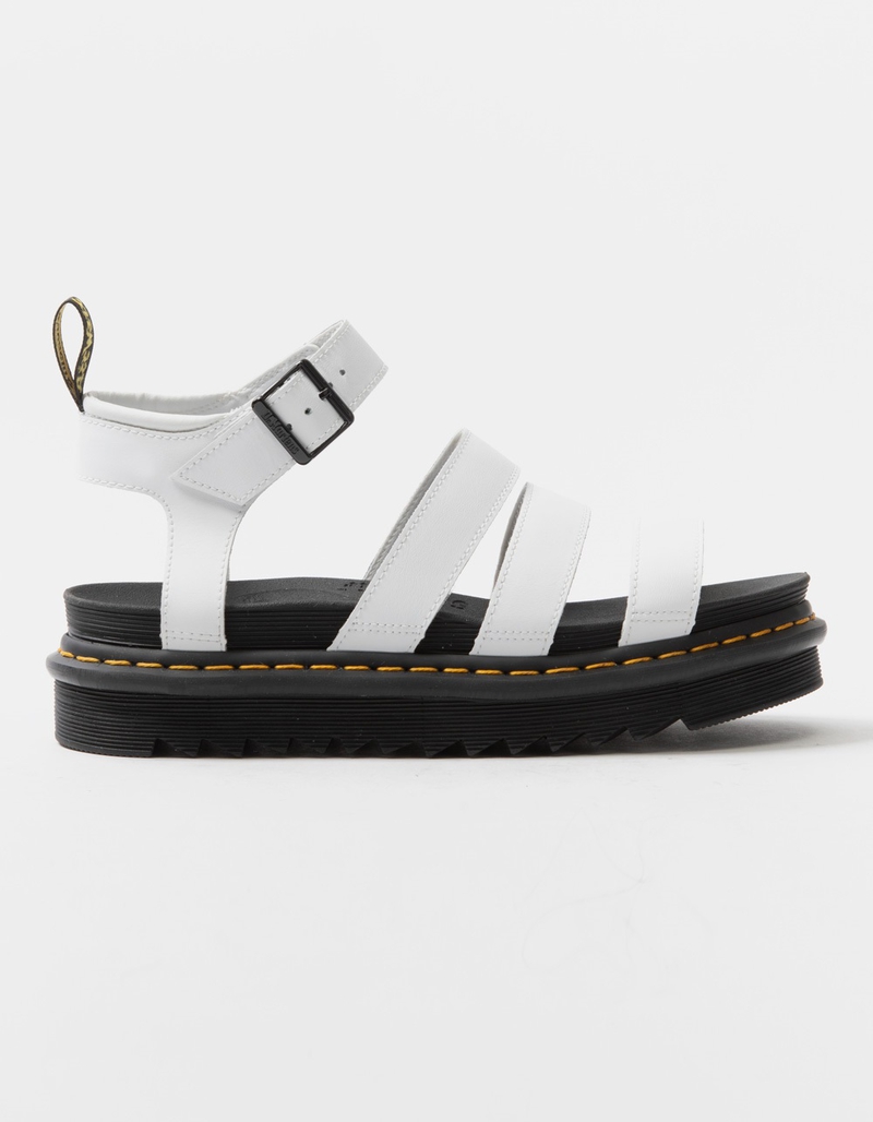 DR. MARTENS Blaire Womens White Platform Sandals image number 1