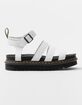 DR. MARTENS Blaire Womens White Platform Sandals image number 2