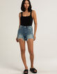 DAZE DENIM Bottom Line Womens High Rise Shorts image number 5