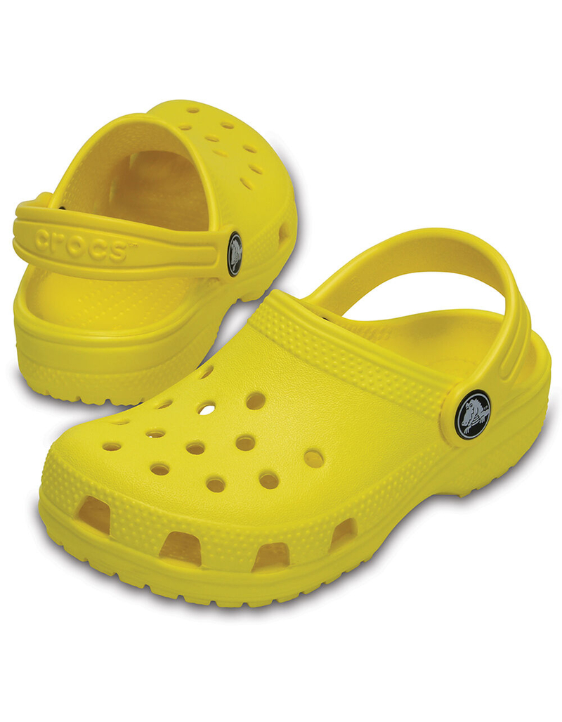 CROCS Classic Juniors Yellow Clogs image number 1