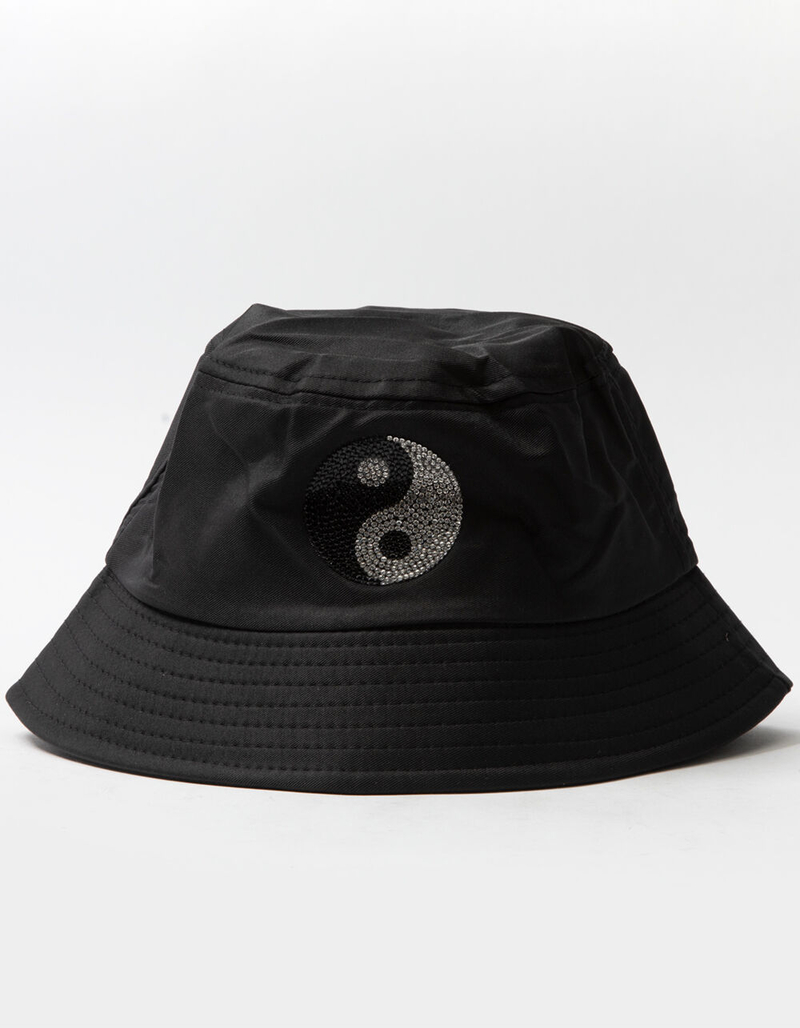 Yin Yang Rhinestone Bucket Hat image number 0