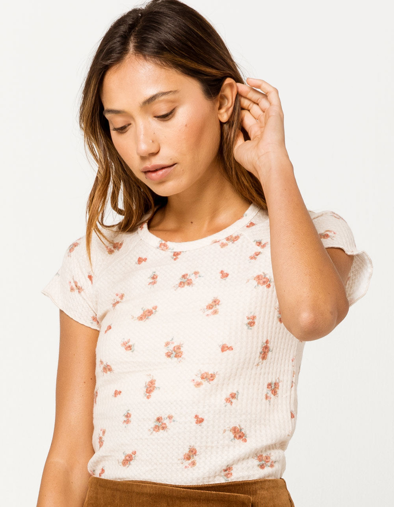 COCO & JAIMESON Floral Womens Tee image number 0