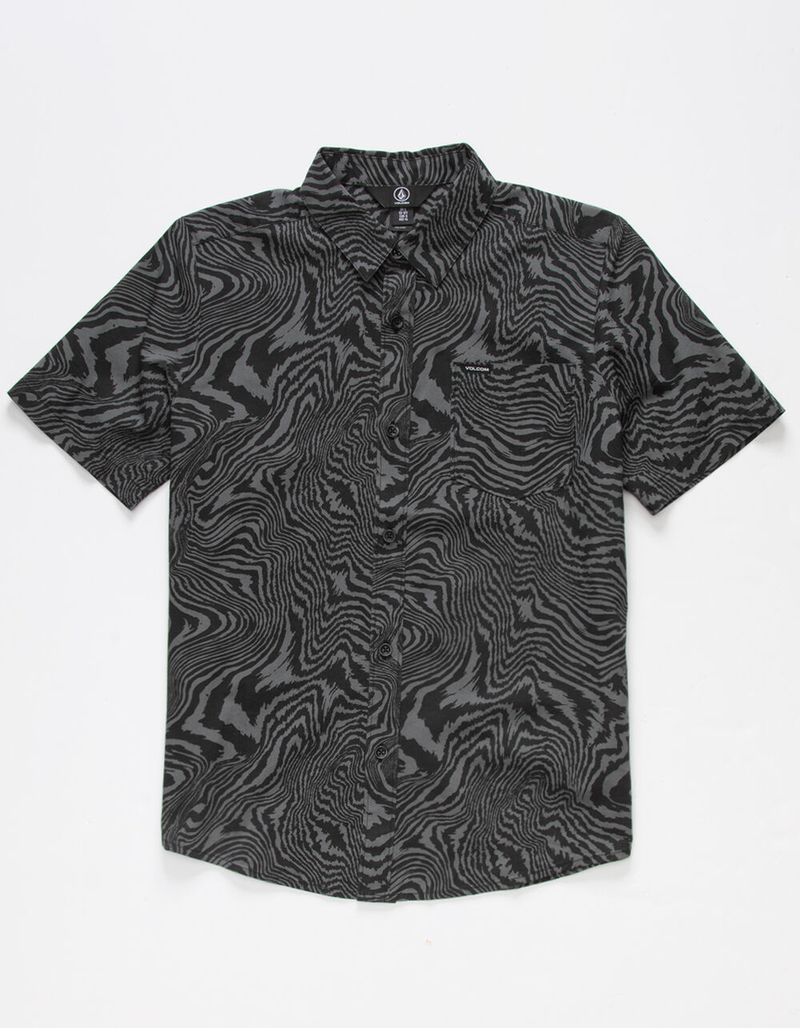 VOLCOM Zebra Marble Boys Button Up Shirt image number 0