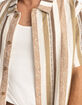 RHYTHM Paisley Stripe Mens Button Up Shirt image number 3