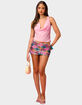 EDIKTED Retro Barbie&trade; Diamond Sequin Micro Skort image number 5