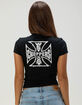 WEST COAST CHOPPERS Stroke Logo Womens Baby Tee image number 1