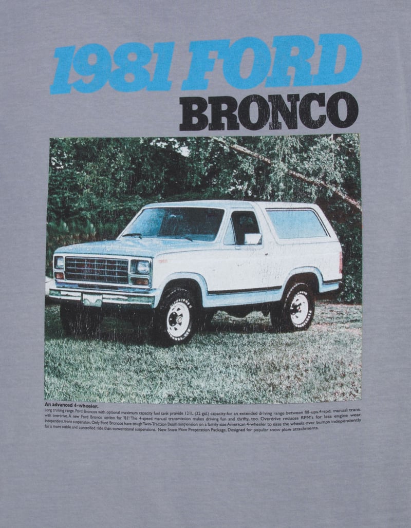 FORD 81 Bronco Mens Tee image number 2