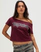 VON DUTCH Womens Off The Shoulder Top image number 1
