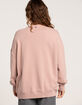 O'NEILL Choice Womens Oversized Fleece Crewneck Sweatshirt image number 3