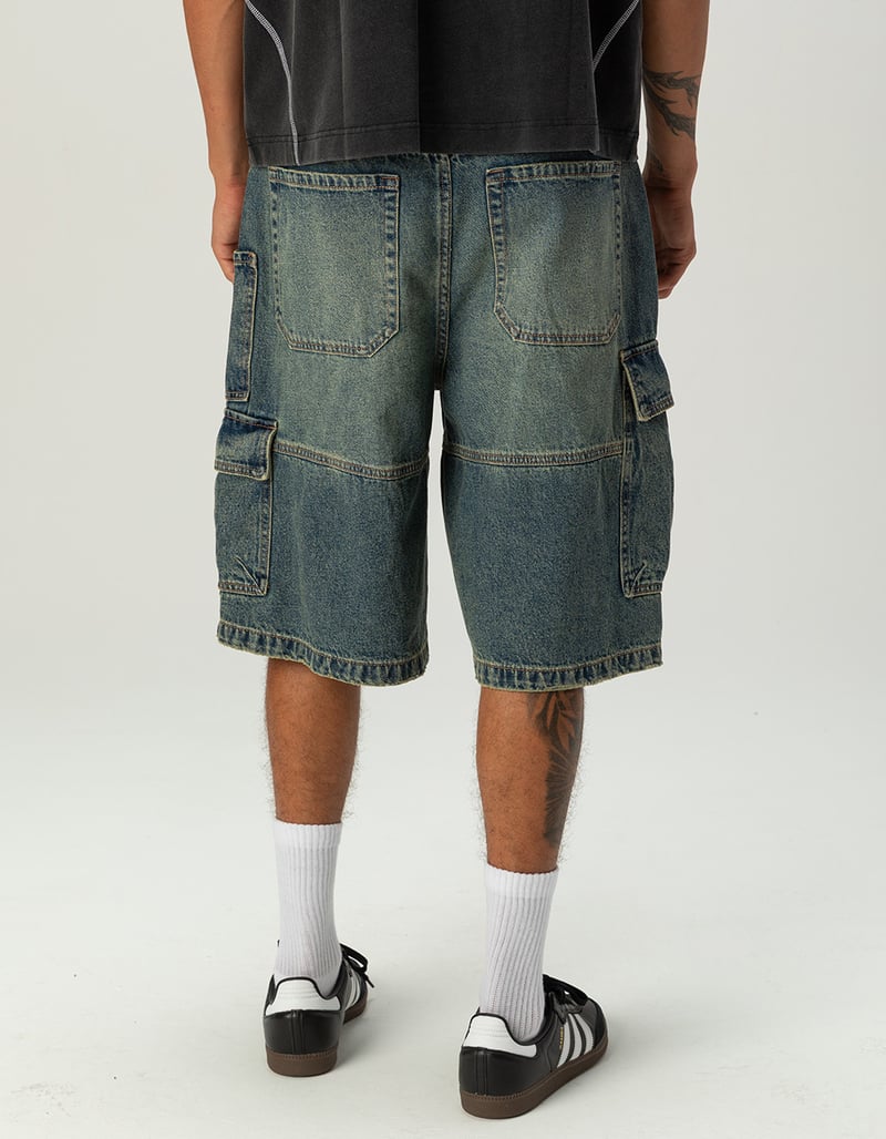 RSQ Mens Baggy Cargo Jorts image number 3
