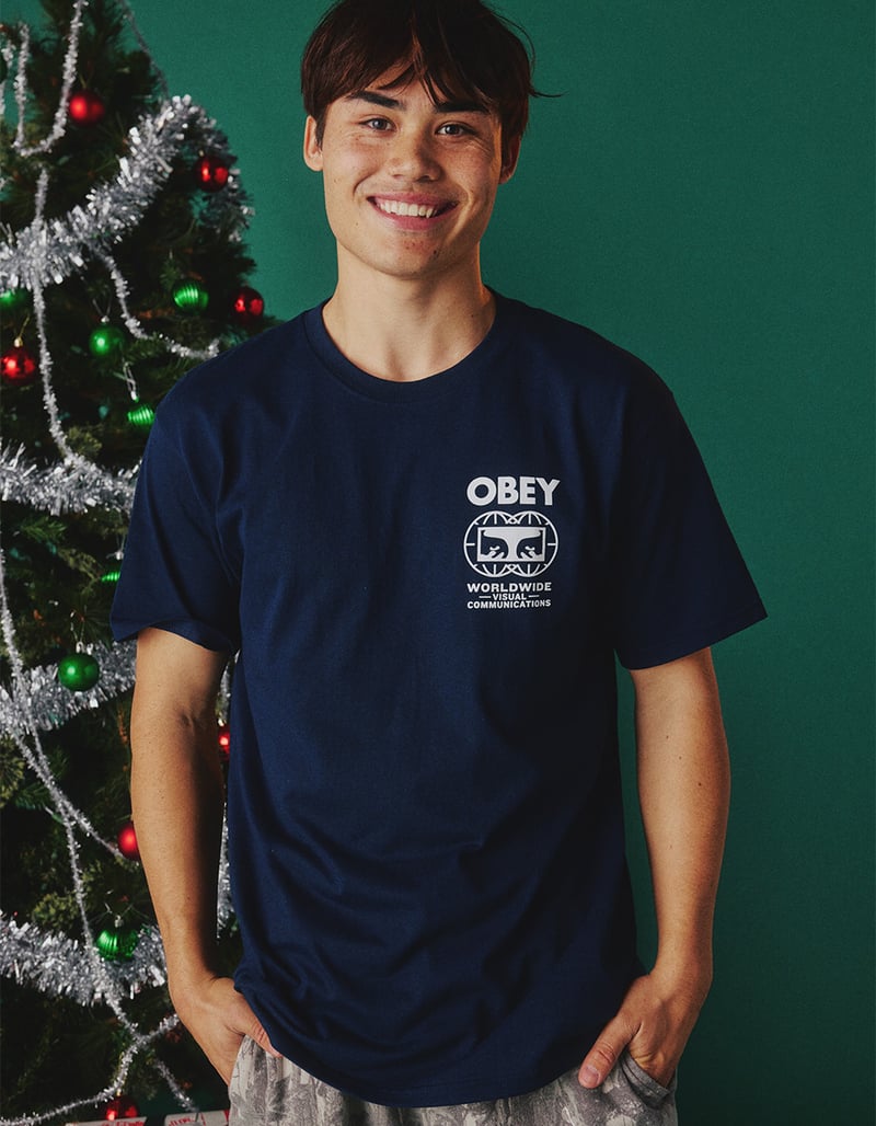 OBEY Global Communications Mens Tee image number 0