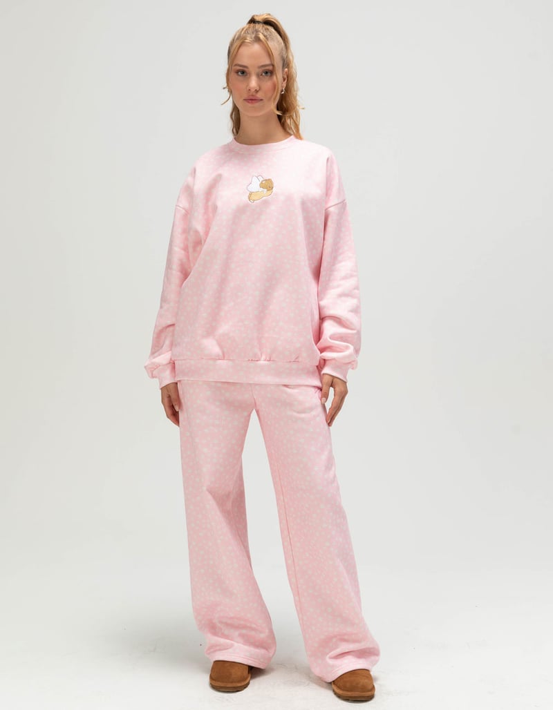 HAPPY CAMP3R Angel Bear Womens Crewneck Sweatshirt image number 5