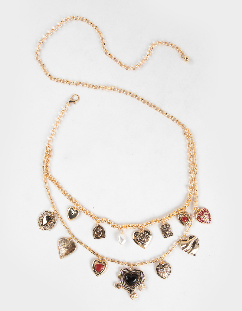 Heart Charm Chain Belt image number 0