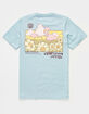 FLIM FLAM Flamingo Sunflower Mens T-Shirt image number 1