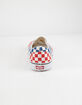 VANS Checkerboard Classic Slip-On Red & Blue Shoes image number 5