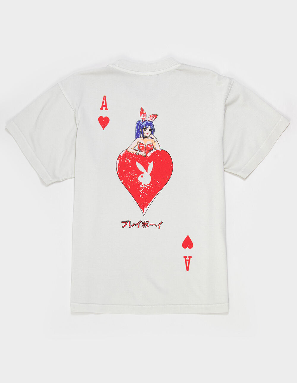 COLOR BARS x Playboy Ace Of Hearts Mens Boxy Tee - LIGHT GRAY | Tillys