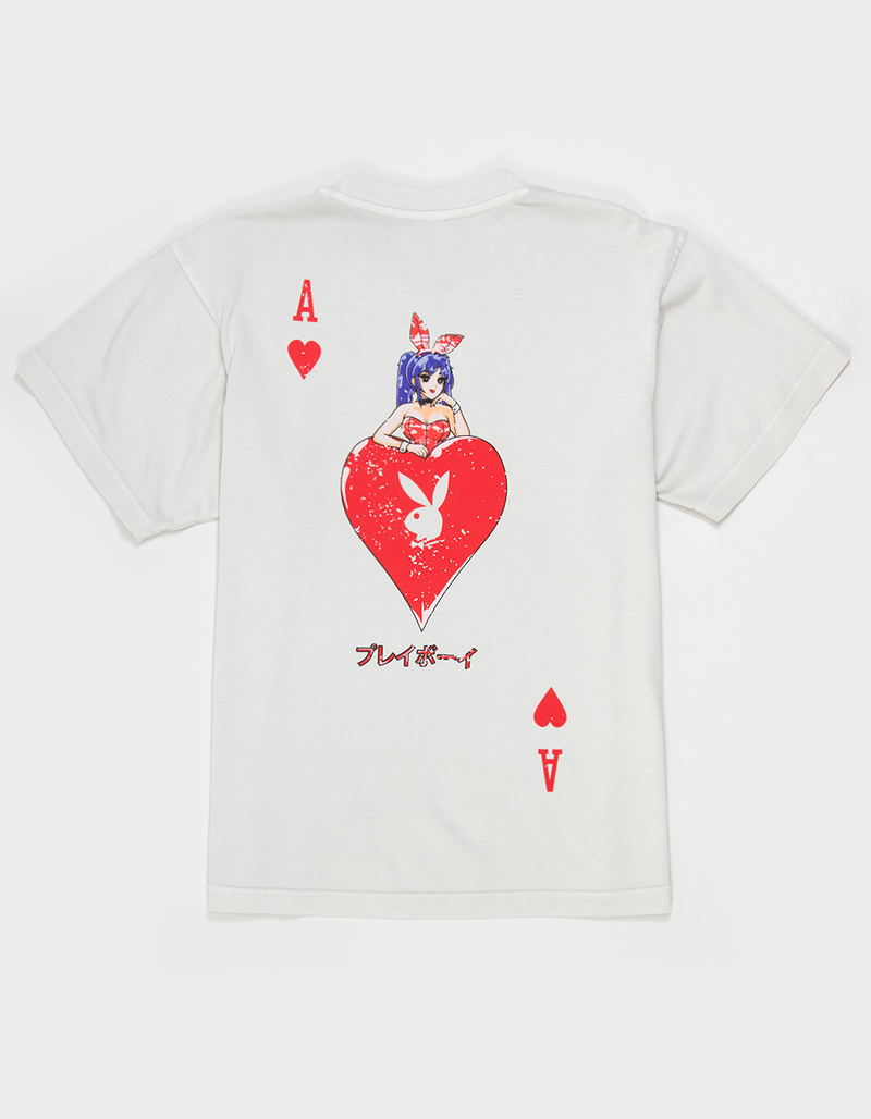 COLOR BARS x Playboy Ace Of Hearts Mens Boxy Tee image number 0