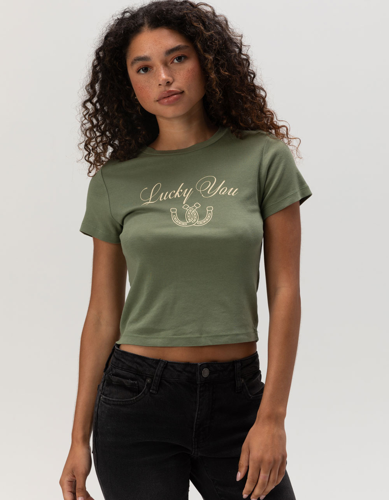 FULL TILT Lucky You Womens Tee image number 0