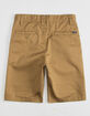VOLCOM Frickin Chino Dark Khaki Boys Shorts image number 2