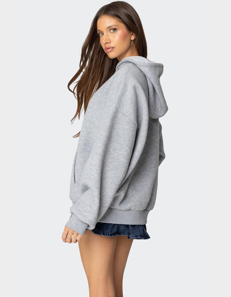 EDIKTED Leopard 8 Oversized Hoodie image number 4