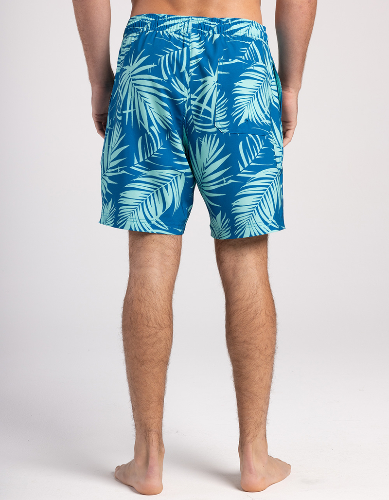 BLUE CROWN Fronds Mens 7" Swim Shorts image number 5