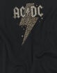 AC/DC Leopard Bolt Womens Cropped Tee image number 4