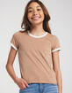 FULL TILT Essentials Girls Ringer Tee image number 1