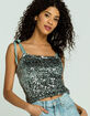 FREE PEOPLE Hey Girl Sequin Womens Cami image number 1