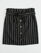 WHITE FAWN Stripe Button Front Girls Skirt image number 1